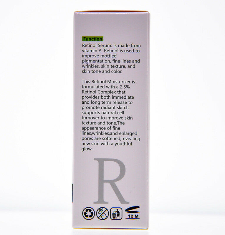 2.5% Retinol Serum Improve Mottled Pigmentation Fine Lines and Wrinkles 30 mL