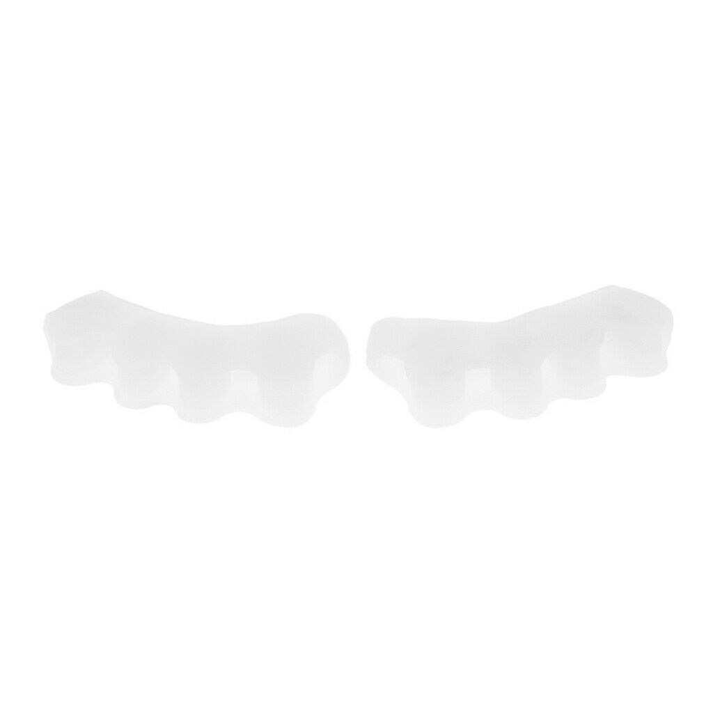 1 Pair Silicone Toe Separators Pads Bunion Gel Spacers Nail Polish Tools