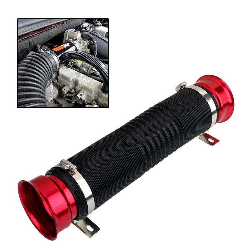 Autos Cold Air Intake Duct Turbo Piping Tube 3" Inlet Flexible Adjustable Hose