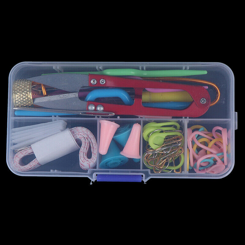 56 pcs Crochet Hook Knit Yarn Weave Knitting Needle Clip Marker Tool setATAU SJ
