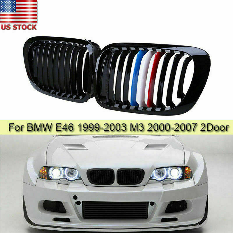 Front Kidney Grille For BMW E46 Coupe Cabrio 2000-2003/M3 Cabrio Coupe 2000-2006