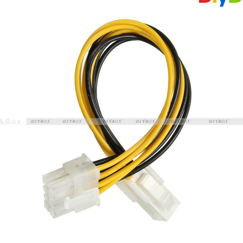 7.8inch 20cm 4 Female pin P4 to 8 Male pin ATX EPS 12v Power Adapter PCIe Cable