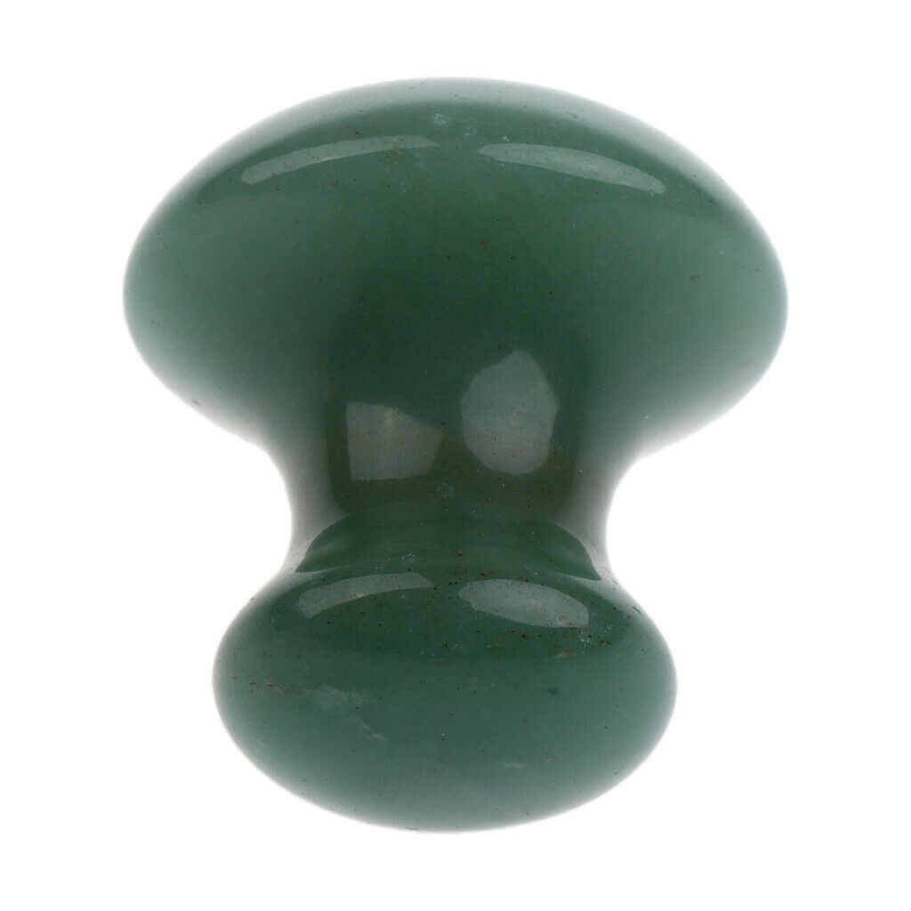 2 Pieces Natural Mushroom Shaped Jade Stone Gua Sha Scrape for Face