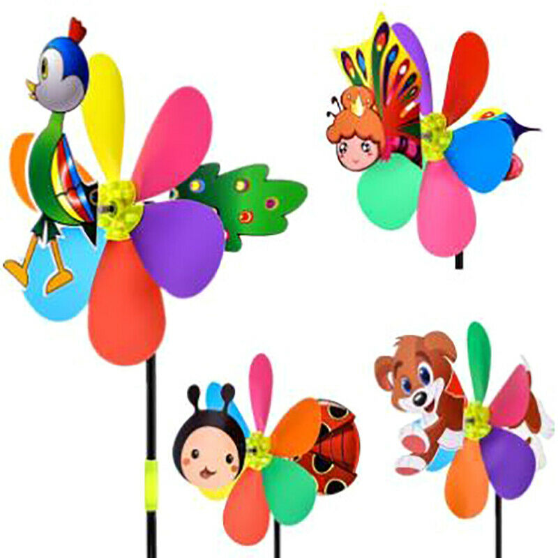 21inch Colorful Windmill Toys Pinwheel Self-assembly Windmill Children To.l8