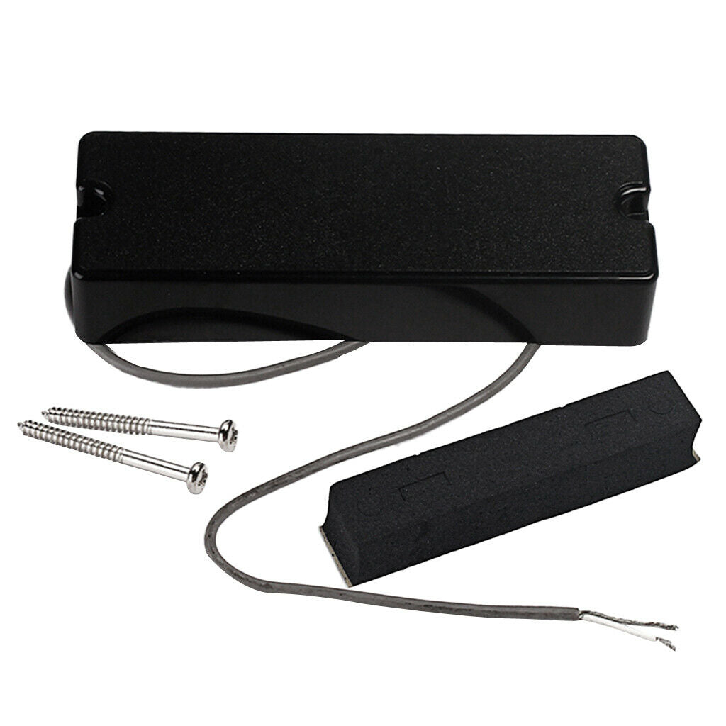 1pc Sealed Humbucker Pickup for 5 String Electric Bass Guitar, Black