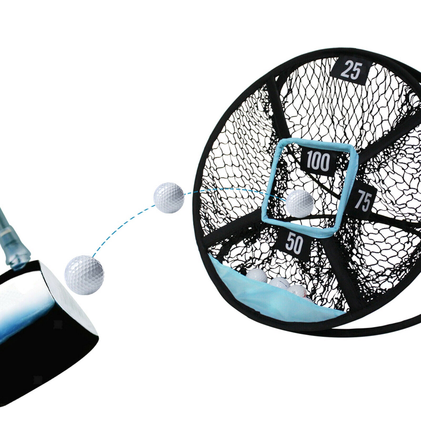 Golf Chipping Net Training Aid Durable Cage Foldable Trainer Swing Golfing