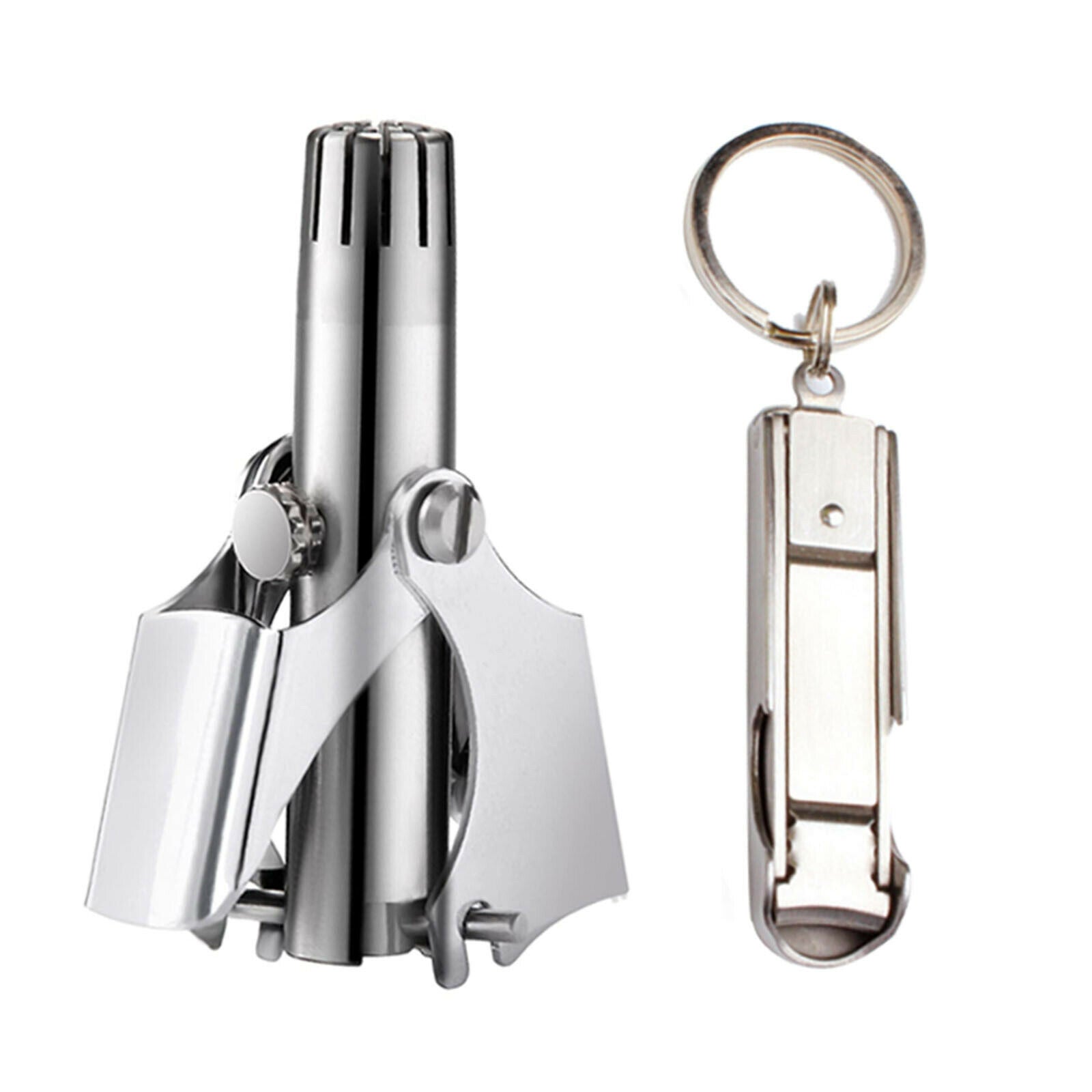 Travel Mini Manual Nose Hair Trimmer Waterproof Stainless Steel Hair Remover