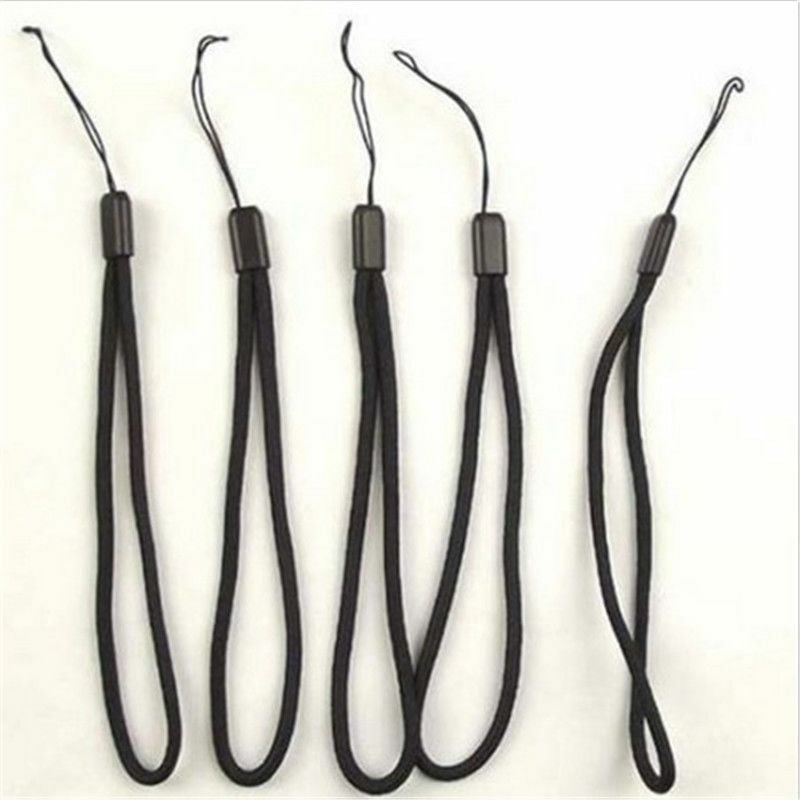 Hot 5Pcs Black LED Flashlight Lanyard Rope Cord Adjustable Wrist Strap SEAU J.DD