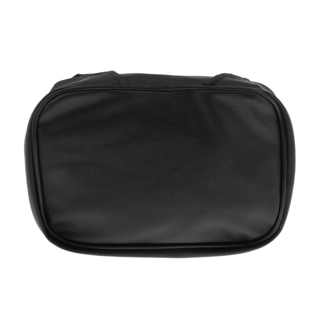 2pcs Black Scooter Motorcycle Rear Tail Seat Back Waterproof Sport PU Bag