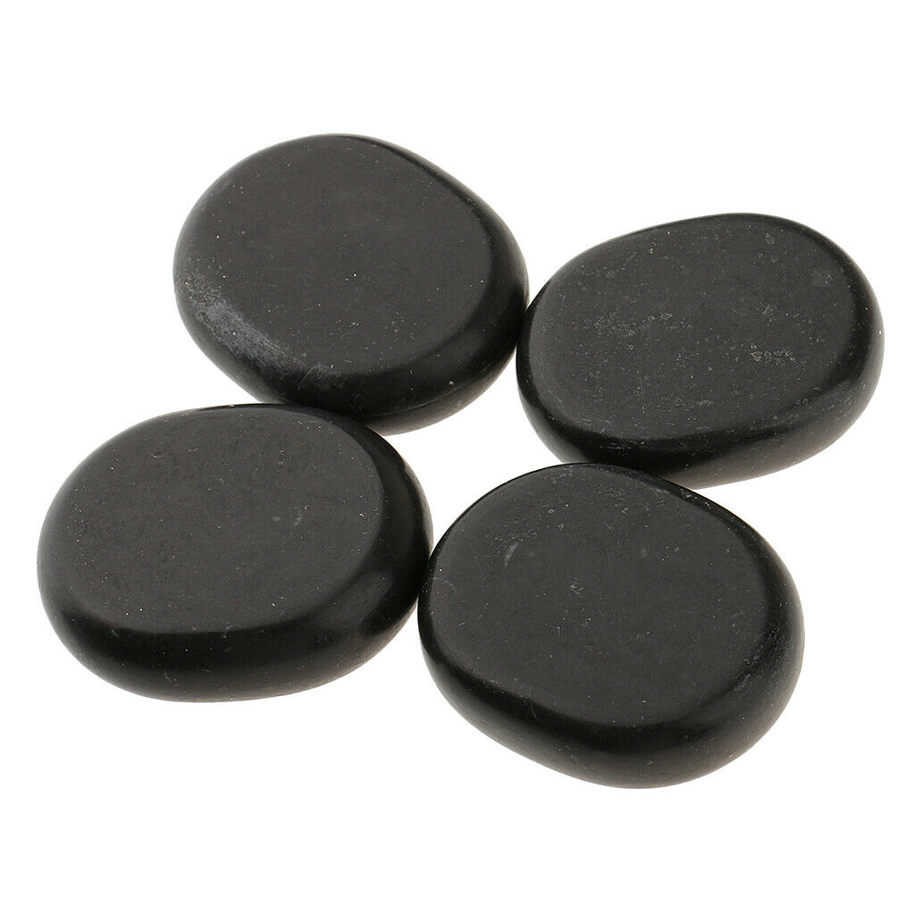 4 Packs Large Hot Spa Rock Basalt Stones Massage Therapy Body Massage 6x5cm