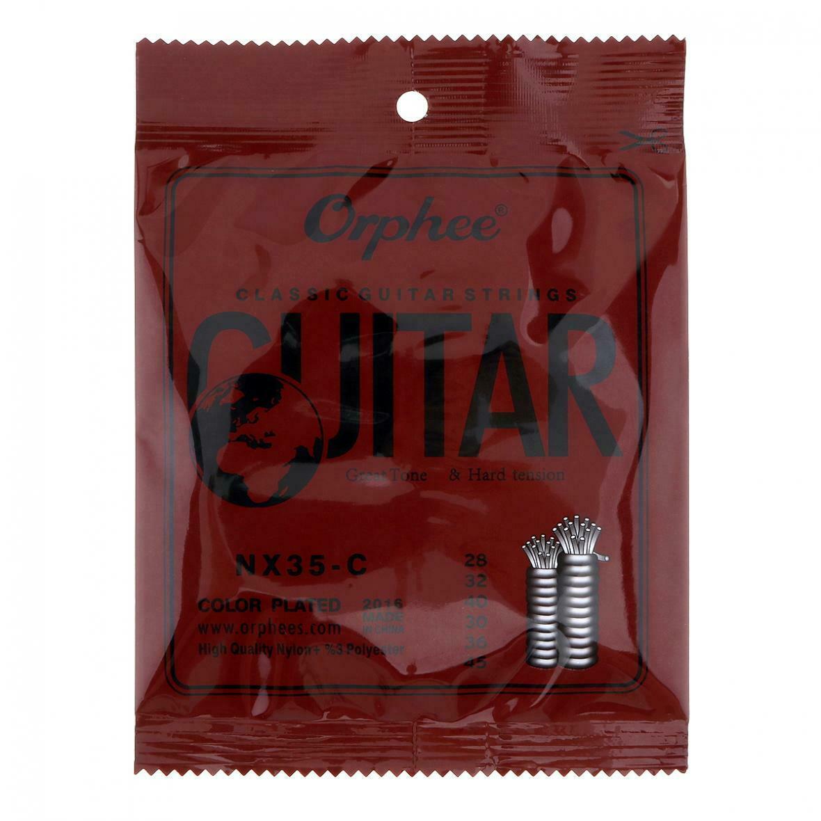 6Pcs Classic Guitar String 028-045 Color Plated Wire w/ Great Tone&Hard Tension