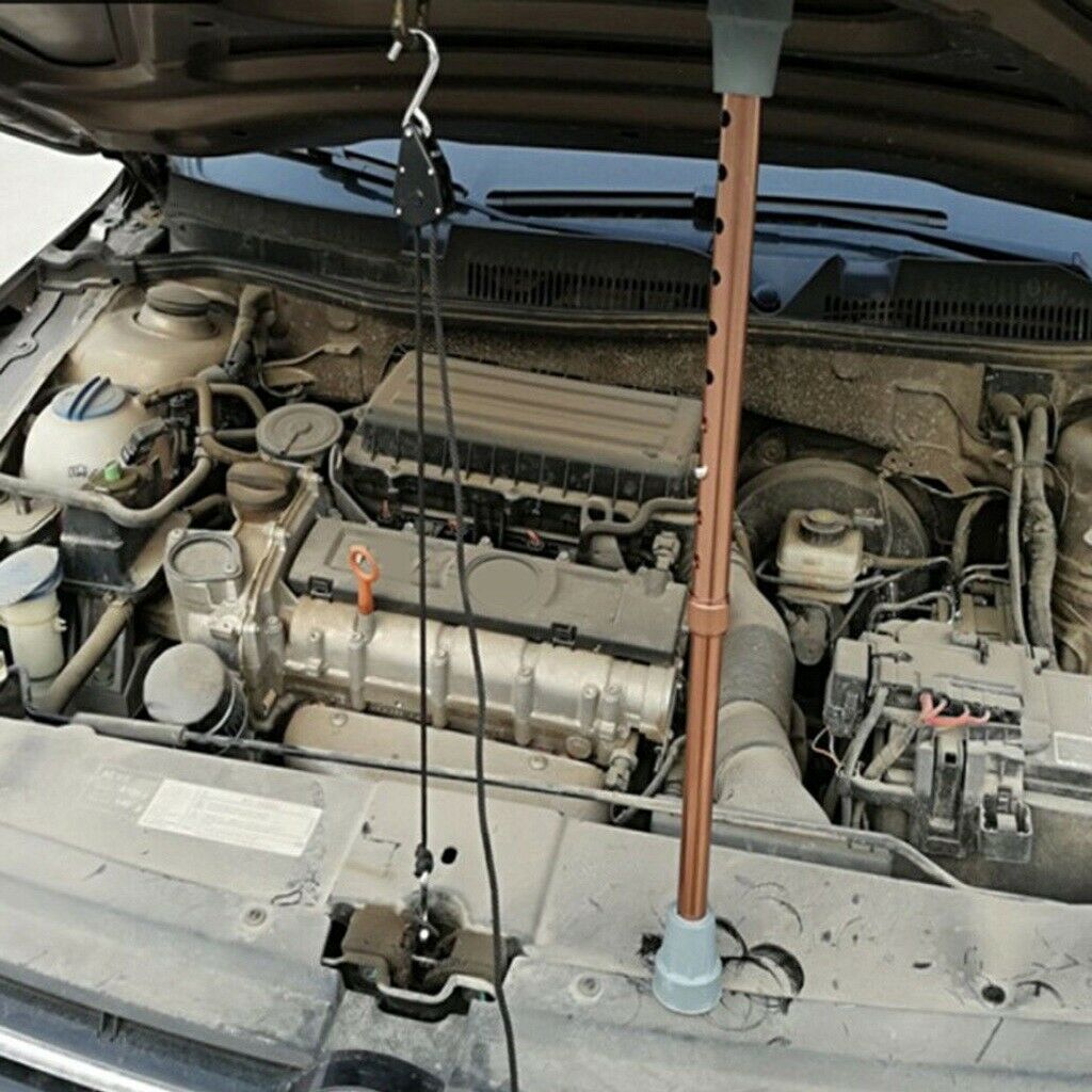 15-24" Vehicle Car Hood Cover Holder Prop Tools with Nylon Rope Universal
