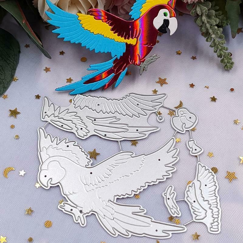Parrot Metal Cutting Dies Stencil DIY Scrapbook Album Paper Card Template Mold