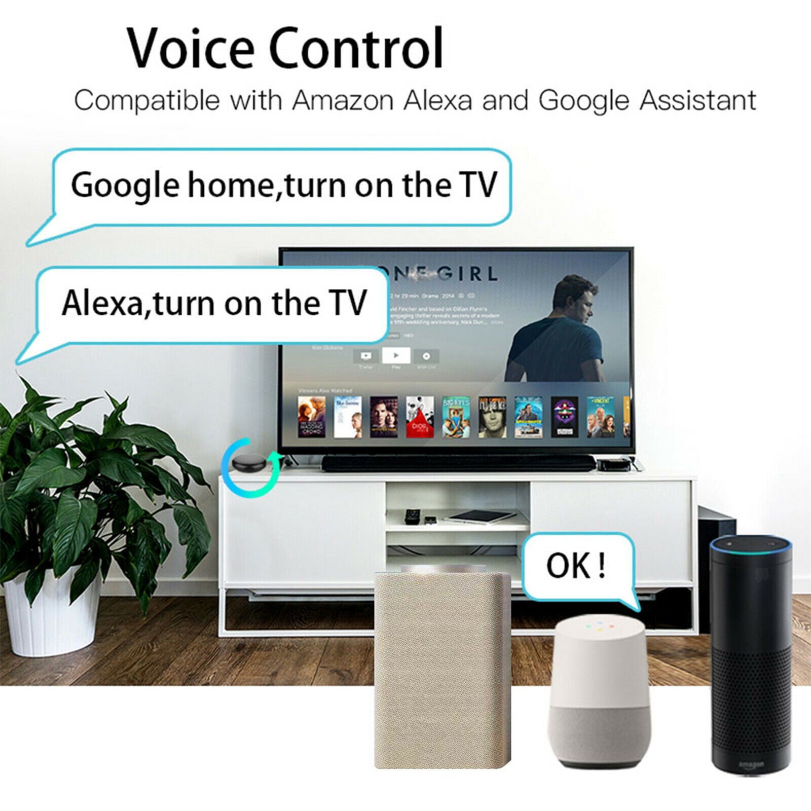 WiFi IR Remote Controller Universal Intelligent Remote Hub Voice Control