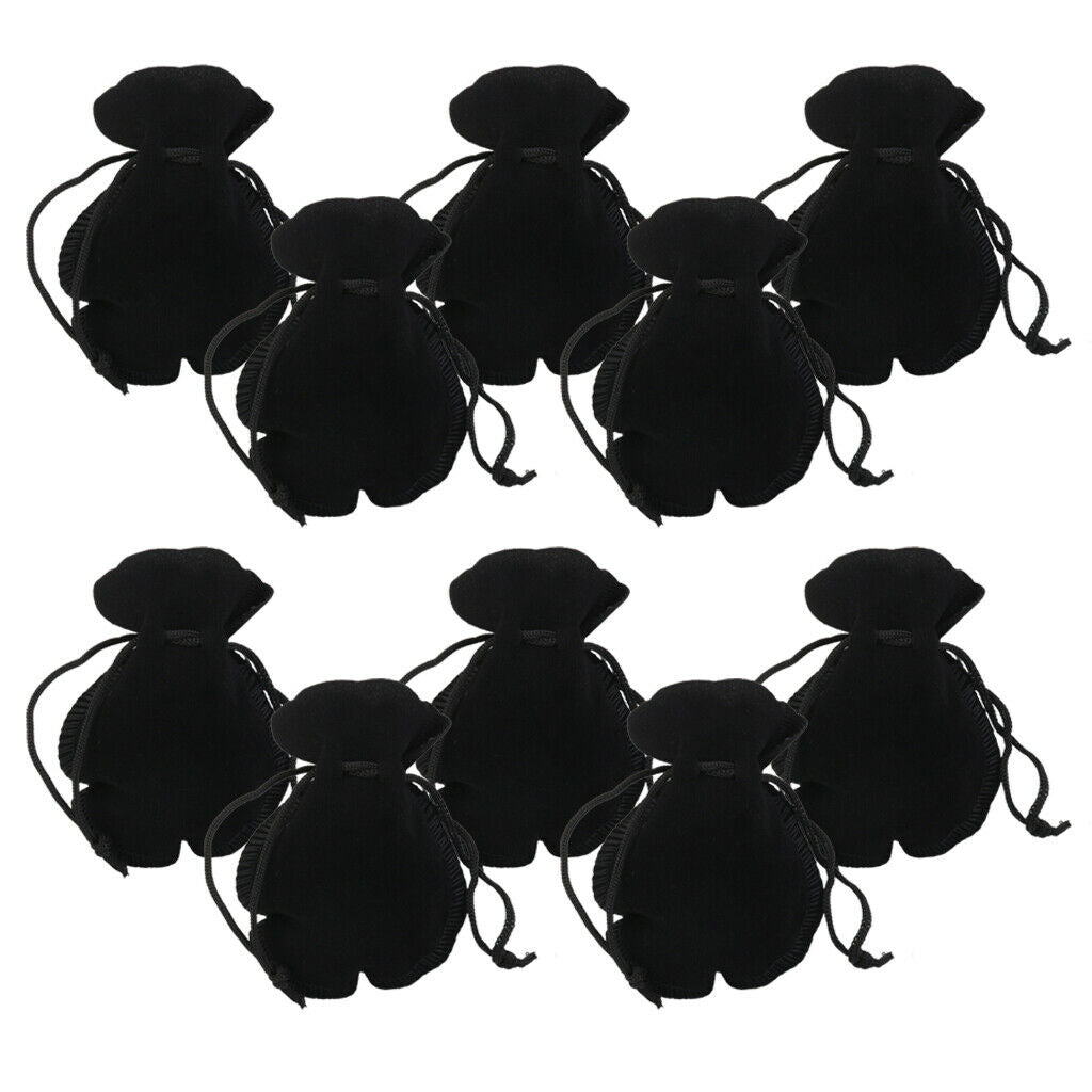 Lot 10 Packaging VELVET Bijoux Drawstring Gift Bag Storage POUCHES 9.8 X