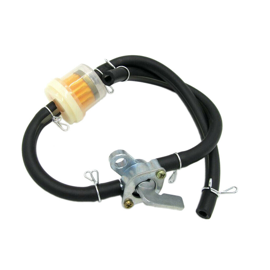 2x Replacement Motorbike Fuel Gas Oil Filter Line Petrol Pipe Hose Tap New