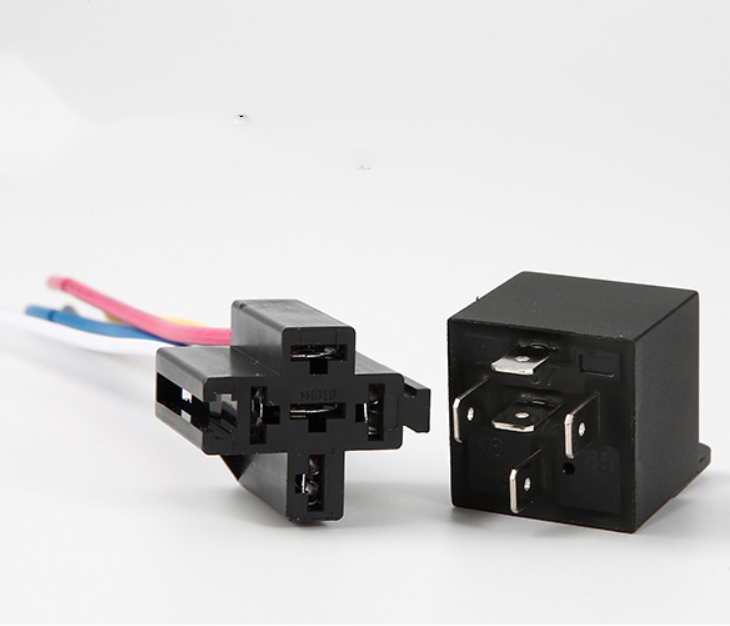 5 Pack 12V 30/40 Amp 5-Pin SPDT Automotive Relay with Wires & Harness Socket Set