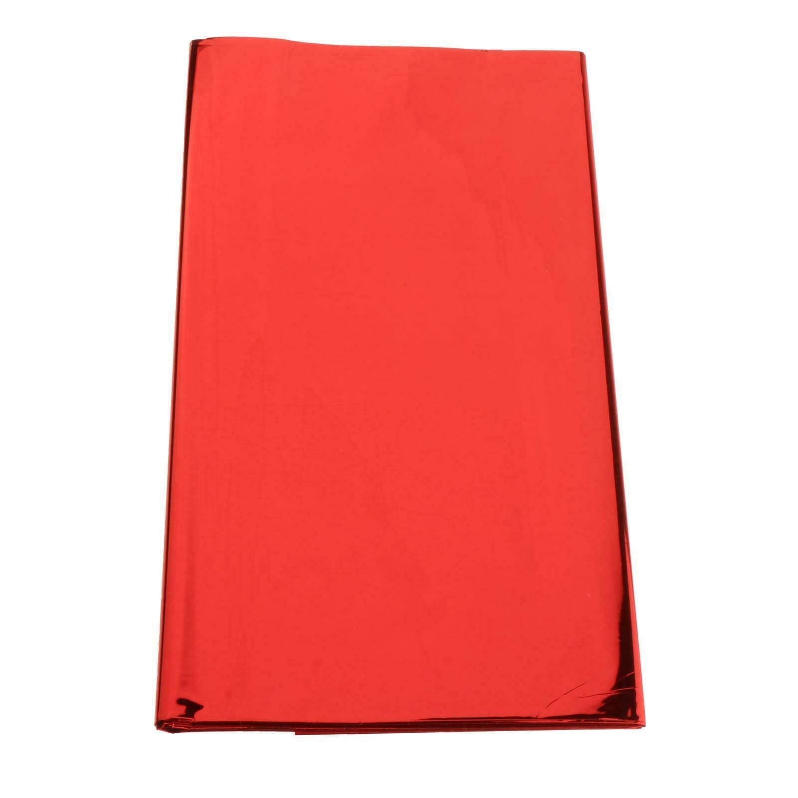 Disposable Foil Plastic Tablecover Party Tablecloth Rectangle 137x274cm Red