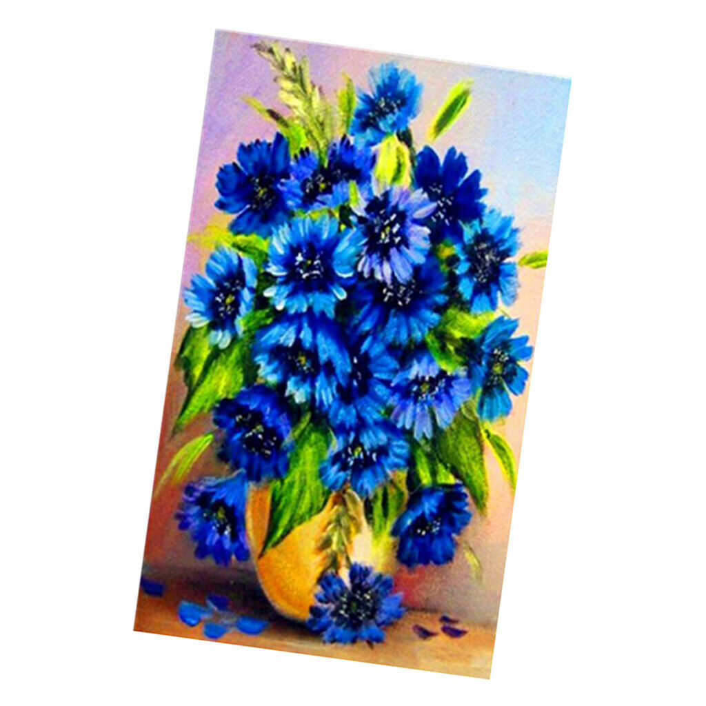 DIY Work 5D Diamond Painting Kit Needlework Rhinestone Cross Stitch Flower