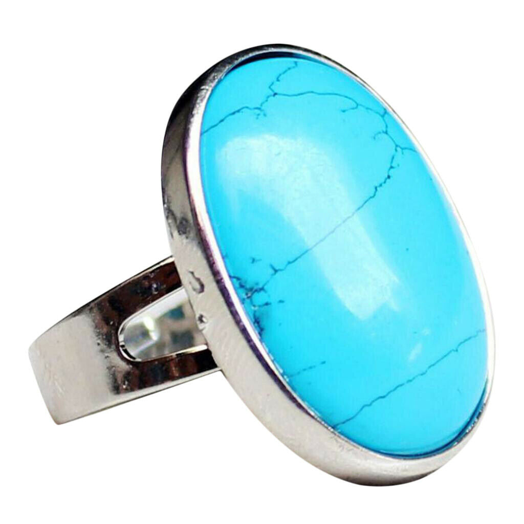 2 Pieces Womens Ladies Exquisite Opal Band Wedding Engagement Ring Jewlery Gift