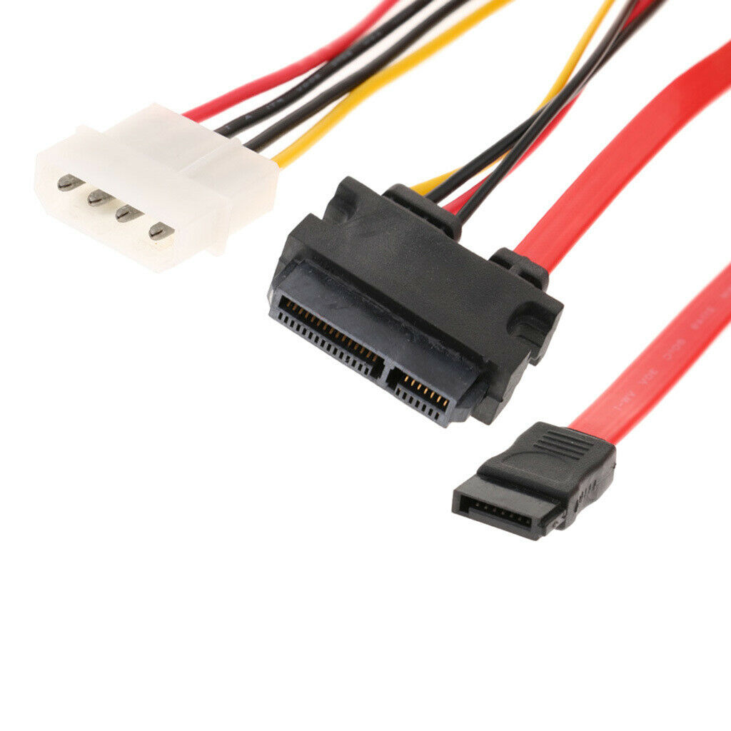 SATA hard drive cable data cable power cable 2IN 7Pin + 15Pin to L4P + 7Pin