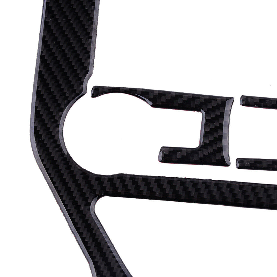 5Pc Carbon Fiber Center Console CD Panel Cover Trim Fit For Ford Mustang 2015-19