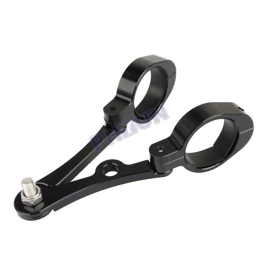 48mm 2x Motorcycle Headlight Bracket CNC Mounting Front Fork Tube Holder Clamp