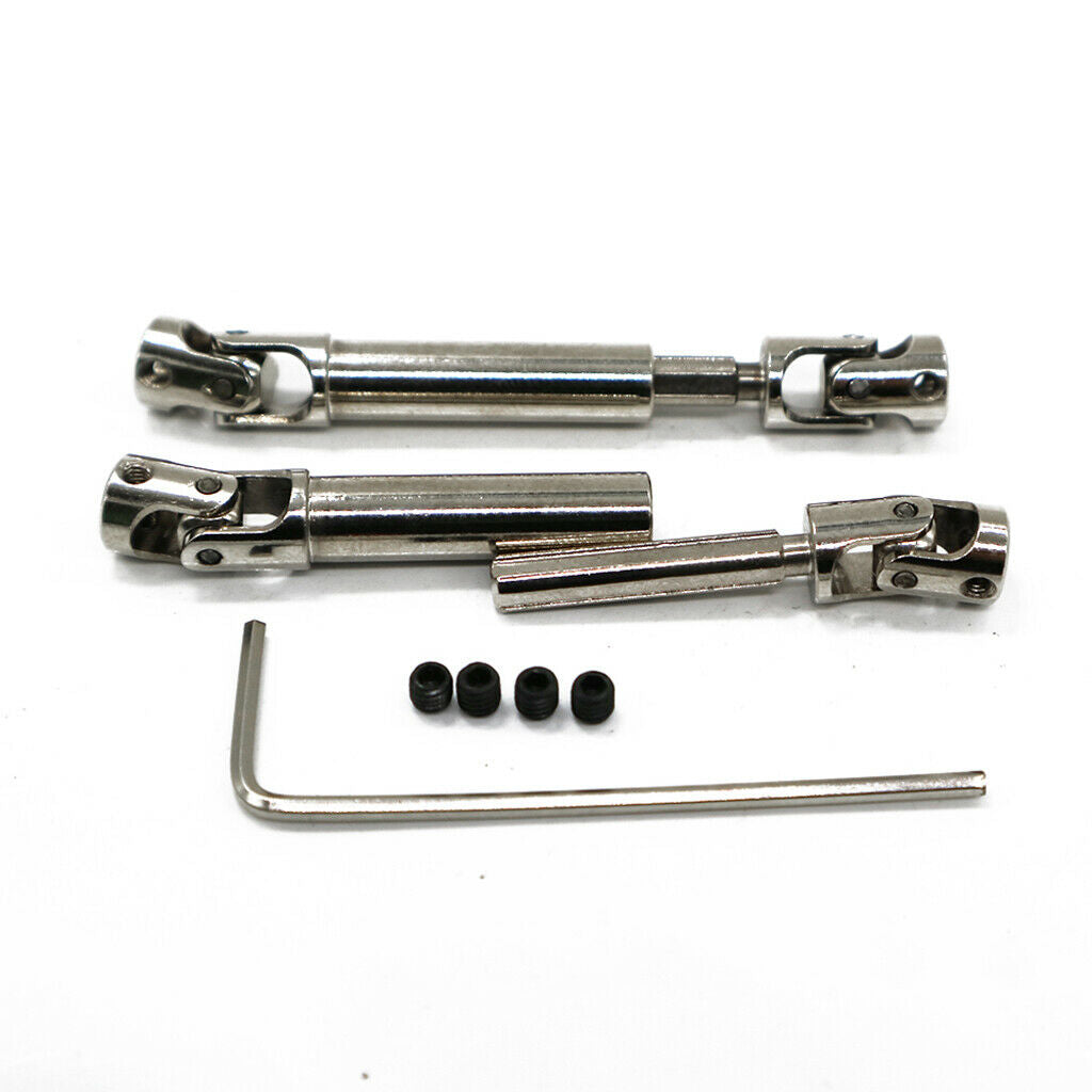 2 Pcs Metal Drive Shaft Drive Shaft Drive Joint Set for WPL C14 C24 B14 B24 B16