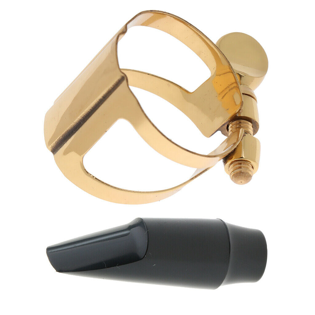 Rubber Soprano Saxophone Mouthpiece with Metal Ligature Fastener for Saxophone