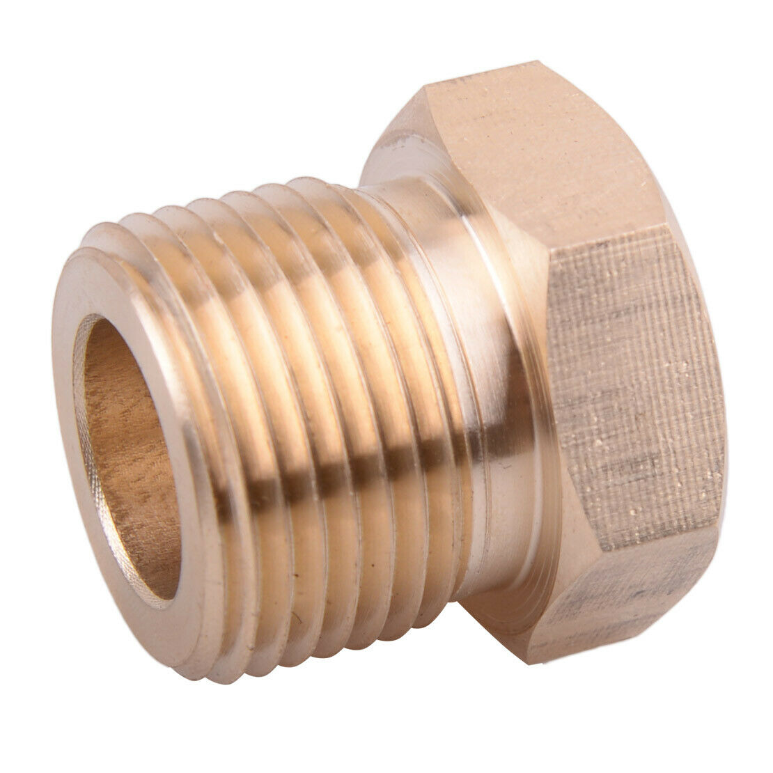 CGA-580 Brass Nut Nipple Regulator Inlet Fittings For Helium Argon Nitrogen An