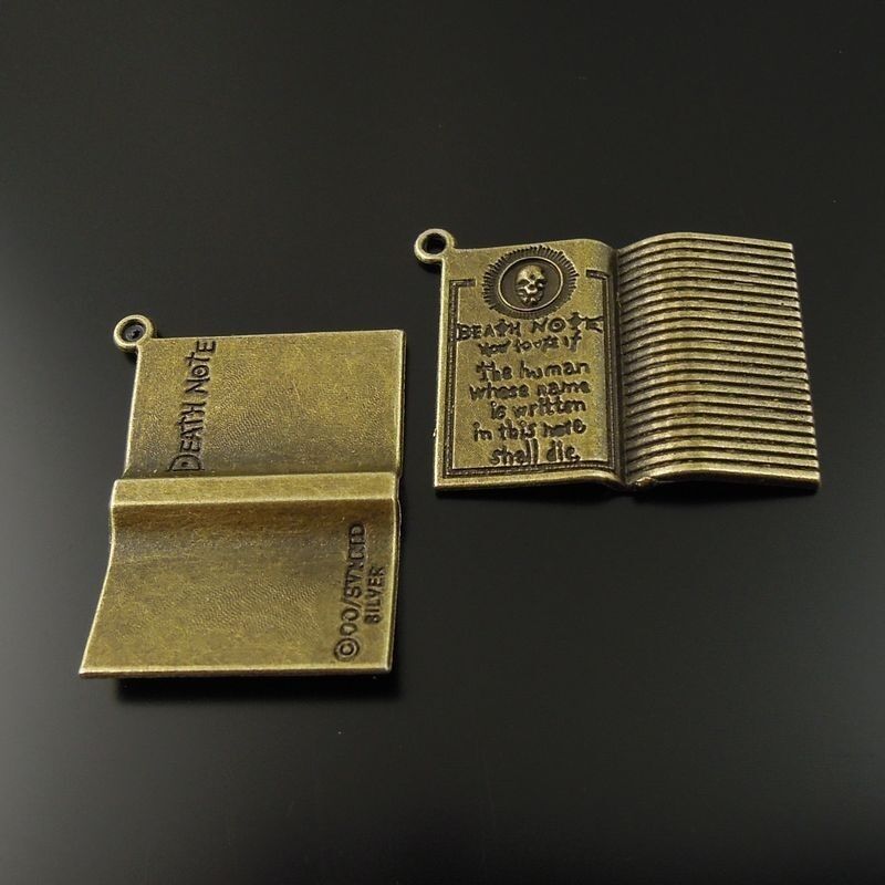 Antiqued Bronze Book Shaped Zinc Alloy Charms Pendants Crafts Jewelry 10pcs