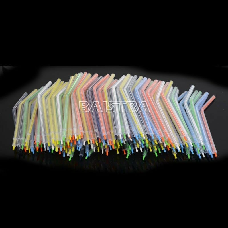 200PCS Dental Spray Disposable Nozzles Tips Colorful for 3 Way Air Water Syringe