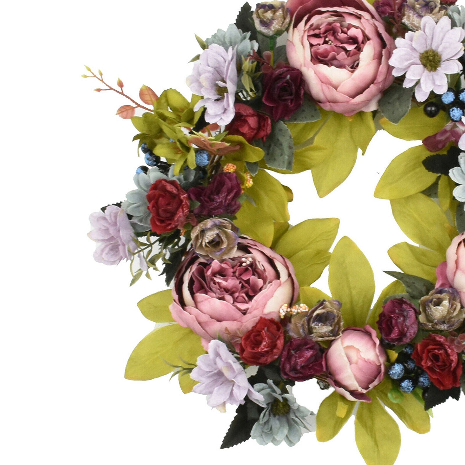 Artificial Flower Wreath Summer for Front Door Decoration Porch Home Décor
