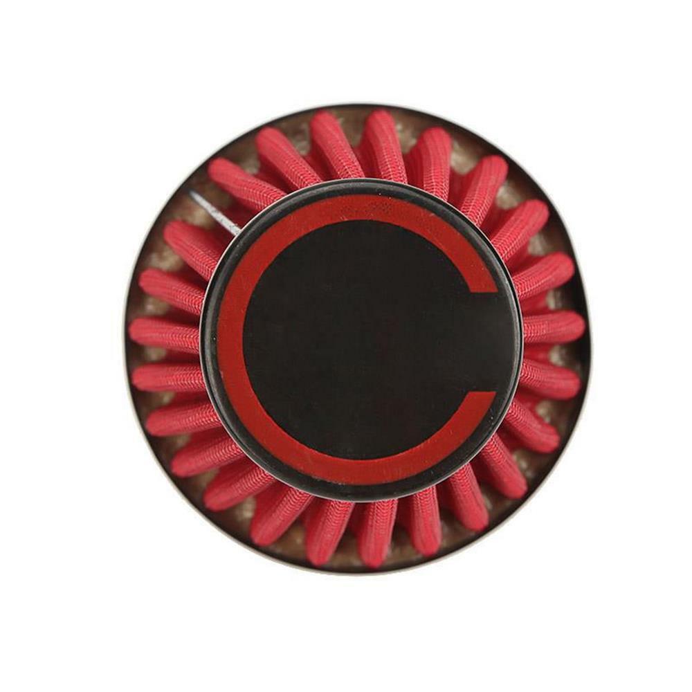 1x Universal Motorcycle 3.4" Width 48mm 45 Degree Bend Air Intake Filter Kit Red