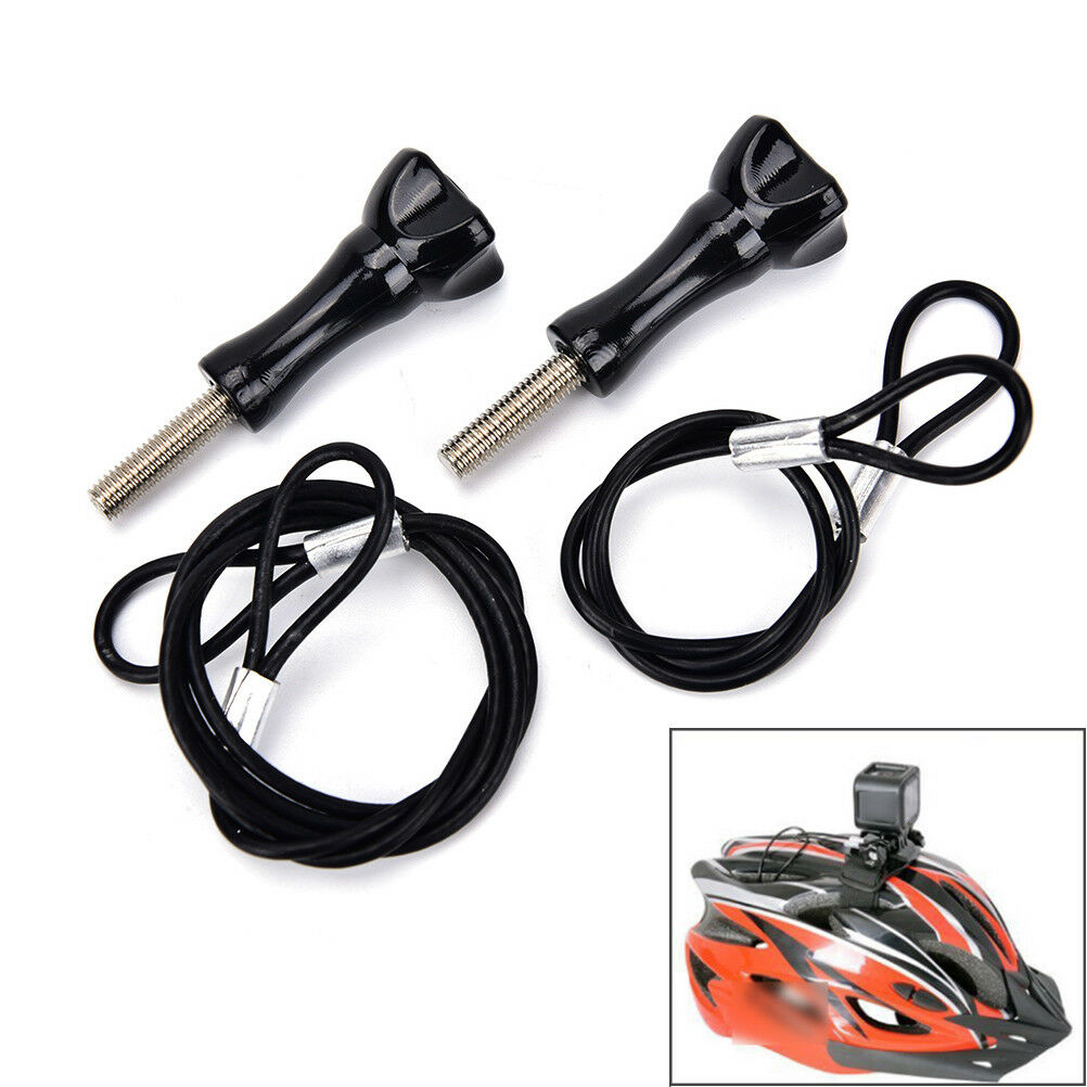 30cm Safety Stainless Steel Lanyards Tether+Screw for Go Pro HERO5 4 Session.DD