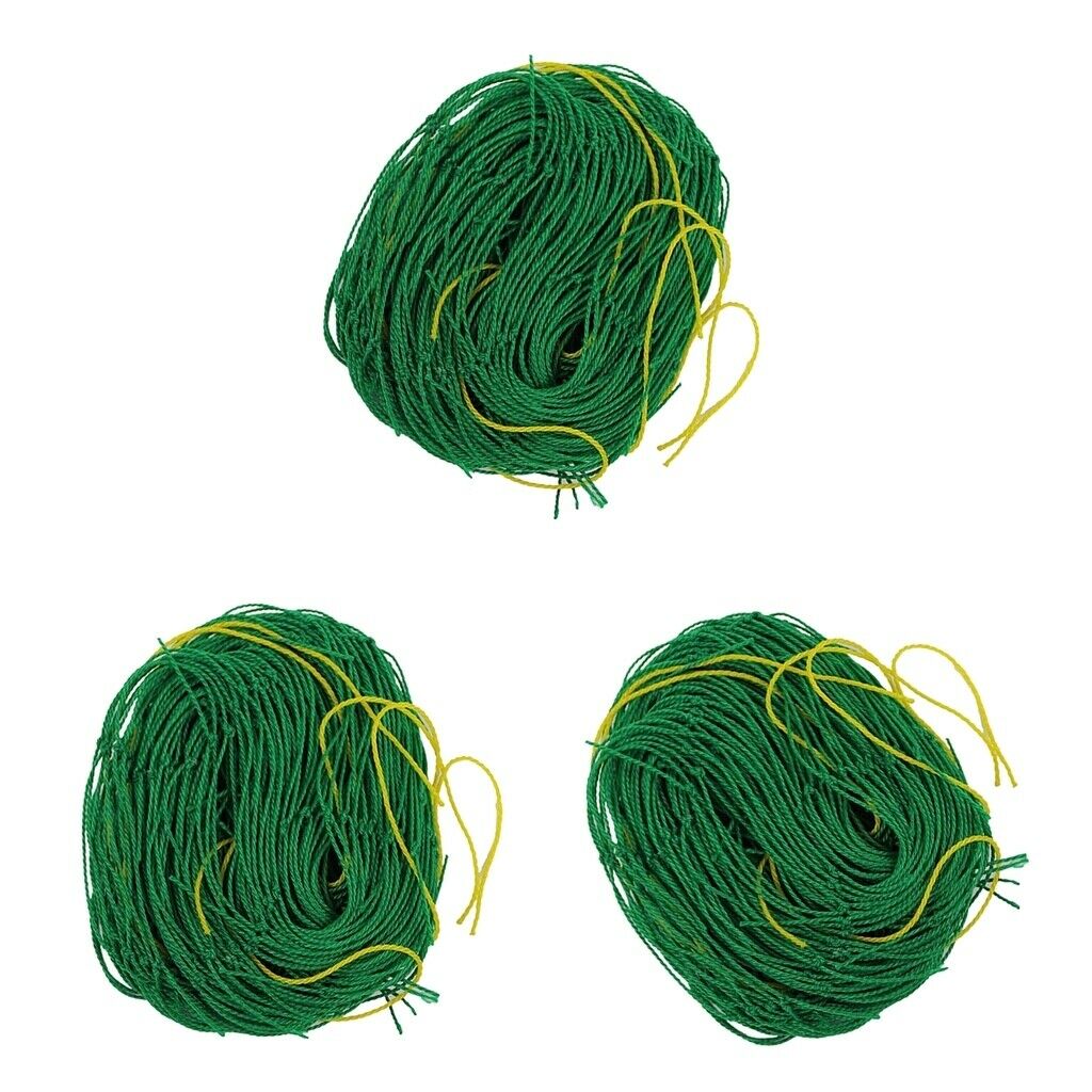 Set of 3 Nylon Resuable Plant Trellis Netting Support Vegetables &Fruits