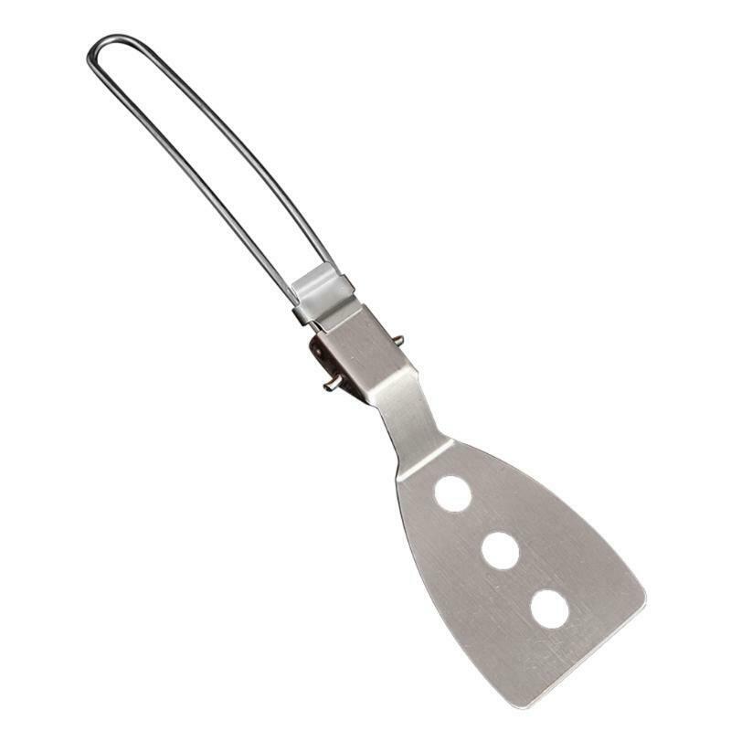 Stainless Steel Folding Spatula Food Turner Cookware Outdoor Picnic Equipment