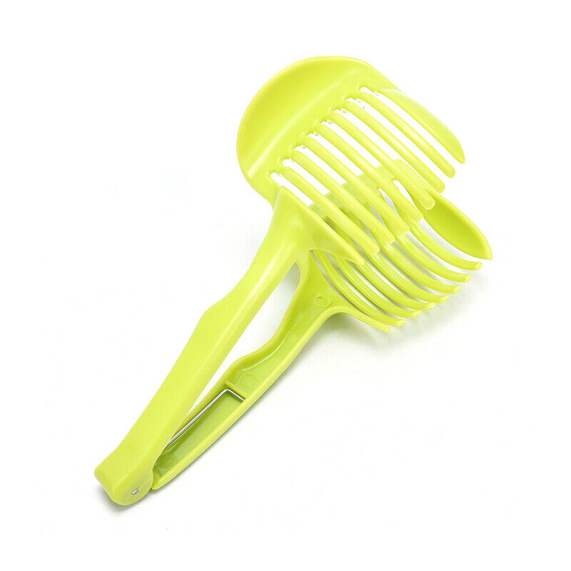Kitchen  Lemon Clip Tomato Potato Slicer Holder Fruits Vegetables Cutter .l8