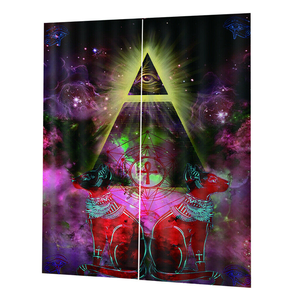 Waterproof Creative Illusion Curtains for Kids Room Decoration 170x200cm