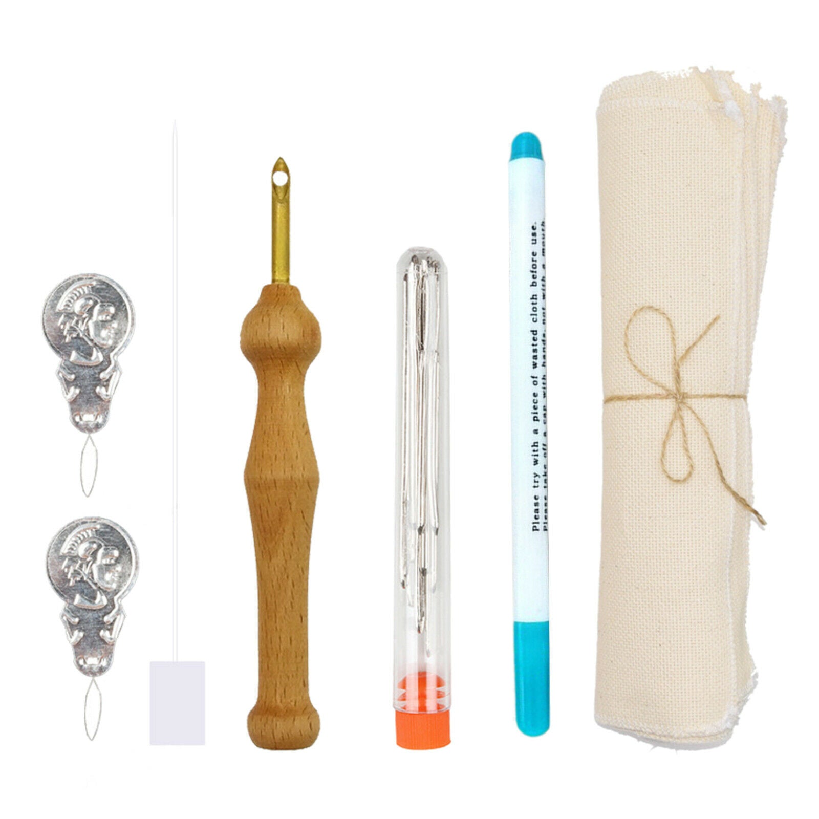 7 Pcs Punch Needle Embroidery Kits Rug Making Yarn Punch Needle, Embroidery Pen,