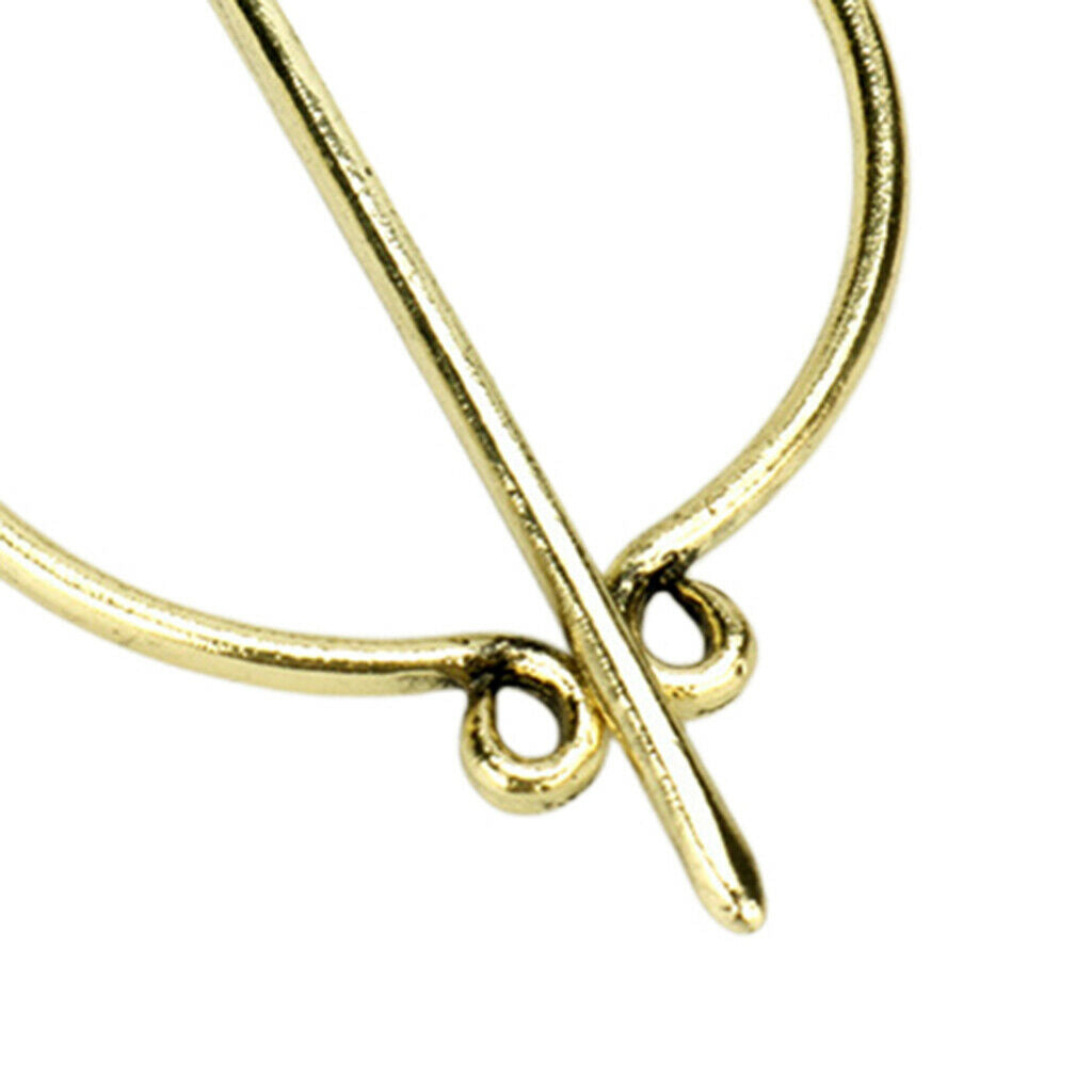 2Pcs Retro Viking Brooch Penannular Shawl Coat Fibula Pin Clasp Fastener