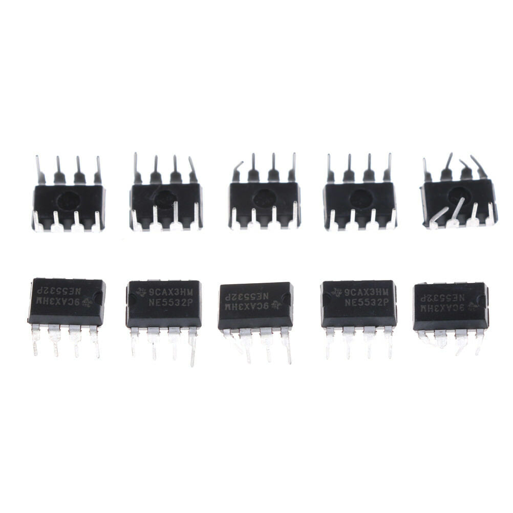 10Pcs NE5532P NE5532 DIP-8 Dual Low Noise Op-Amp T.l8