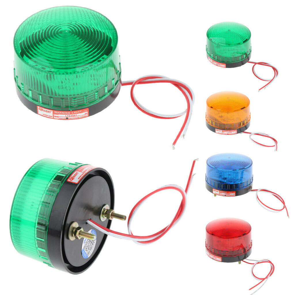 24V Always-On Warning Beacon Lights, Red, industry level long working life