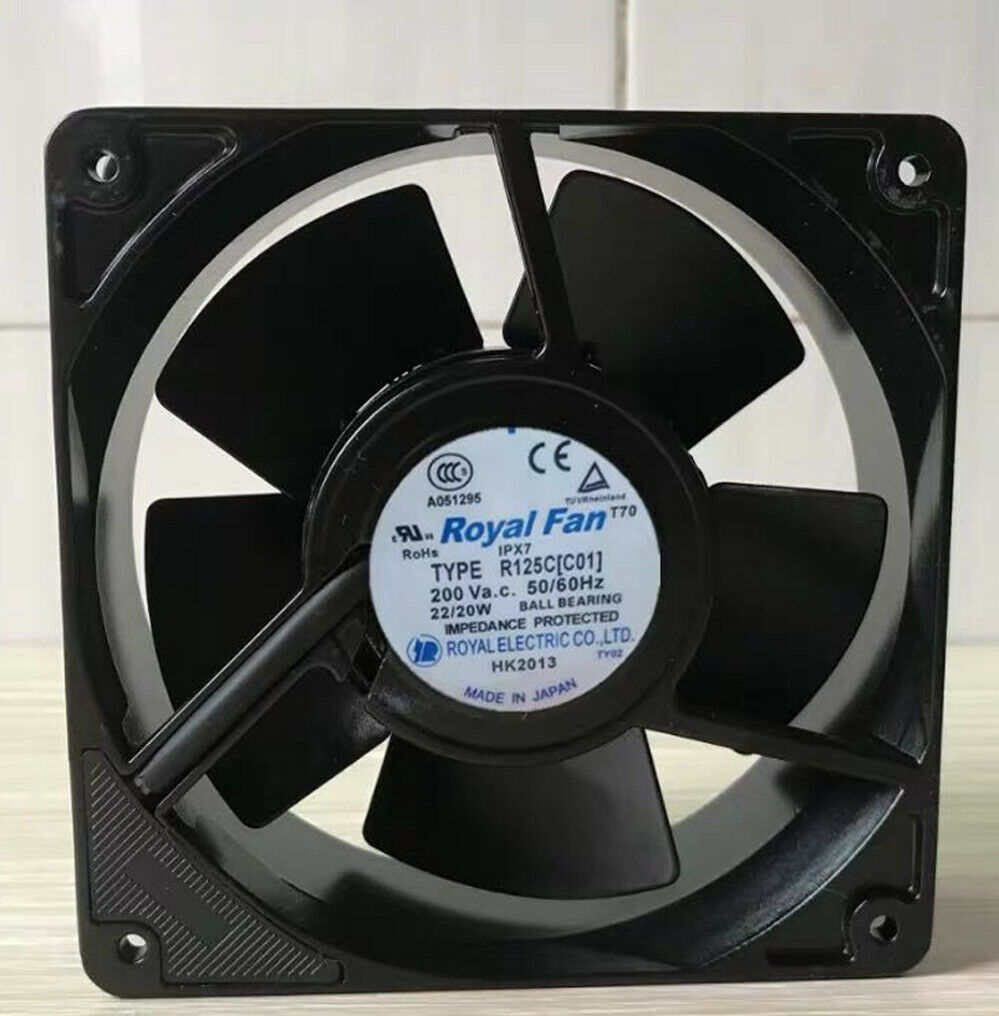 1pc ROYAL FAN R125C(C01)200V metal high temperature resistant fan R125C C01