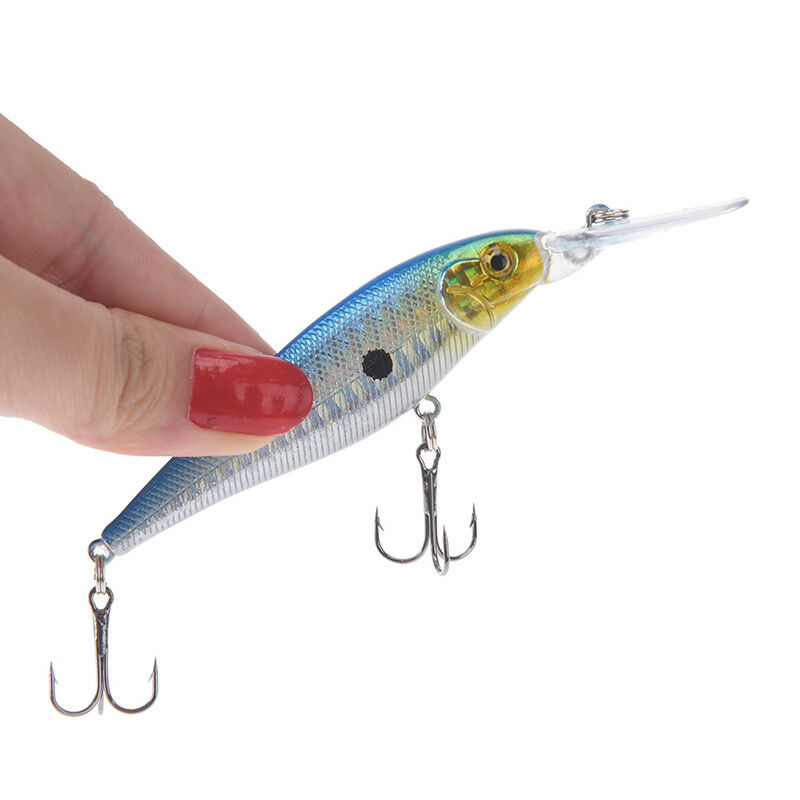 1pcs 11cm 10.5g minnow fishing lures plastic baits hard lures fishing hook.l8
