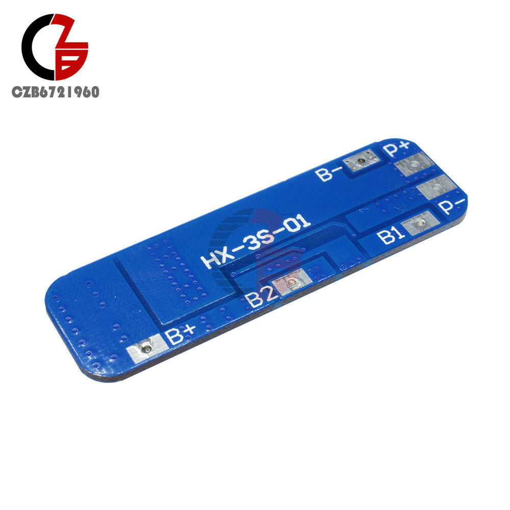 HX-35-01 12V 3S 10A 18650 BMS Charger Li-ion Lithium Battery Protection Board
