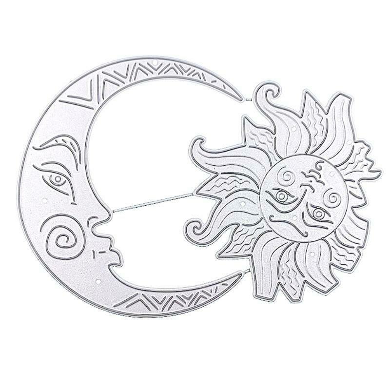 Moon Sun Metal Cutting Dies Stencil DIY Scrapbooking Album Paper Card Template