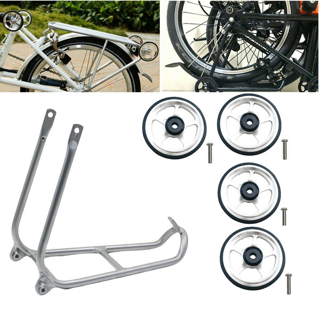 Bike Rack And 4 Easywheel Wheels for Brompton Luggage Rack