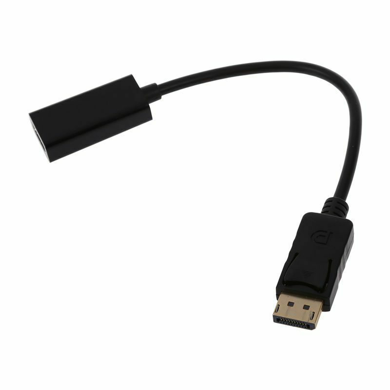 Displayport DP Male to MI Female Adapter Cable Video Audio Converter For PC H3Q3
