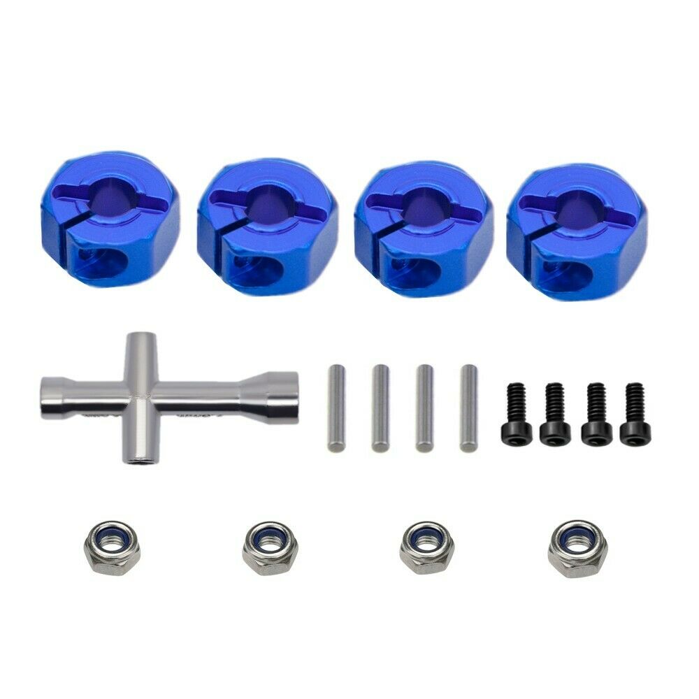 12mm Hex Wheel Hub Adapter Lock Nut Cross Wrench for Traxxas 1/10 Slash Rustler